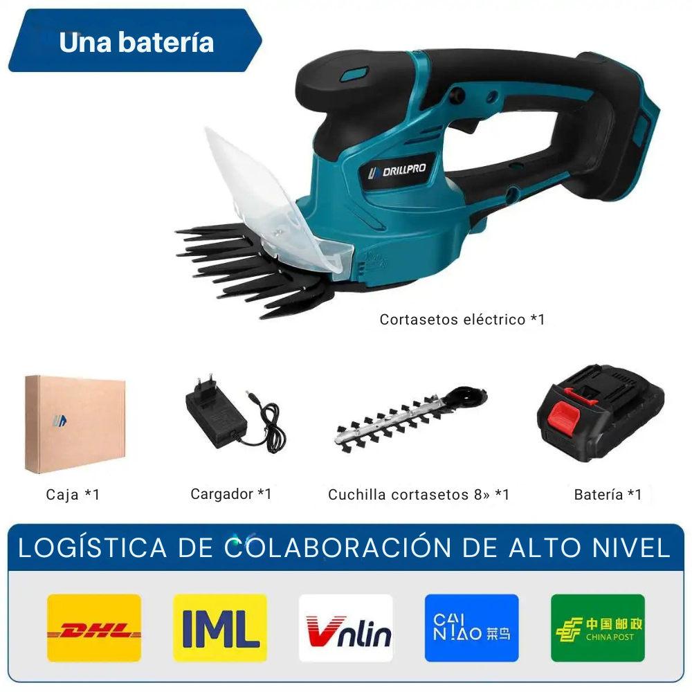 Cortasetos Eléctrico 2-en-1 Sin Cable – Compatible con Batería Makita