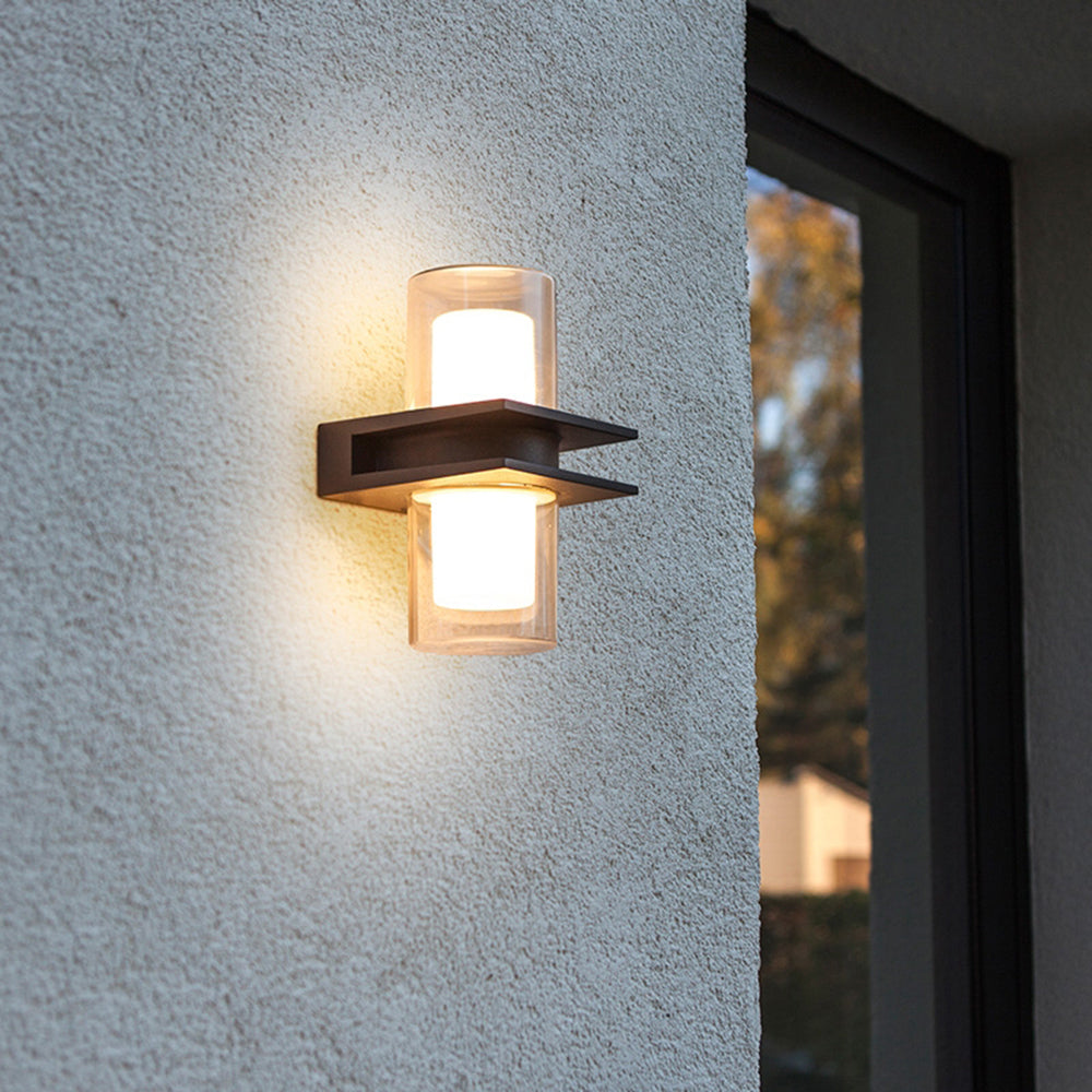 Aplique de Pared Exterior LED de Doble Haz – Diseño Moderno e Impermeable