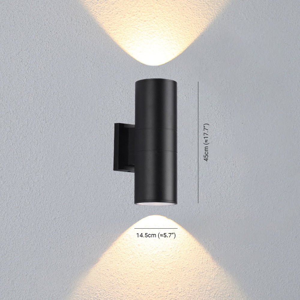 Aplique de Pared Exterior LuxaLoom® – Doble Iluminación LED Moderna e Impermeable