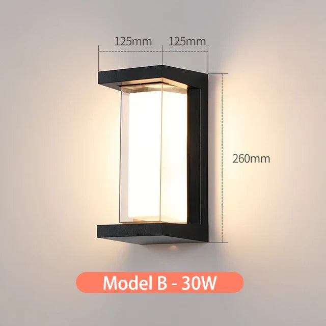 Aplique de Pared Exterior LumiGlo® – Diseño Moderno e Impermeable IP65