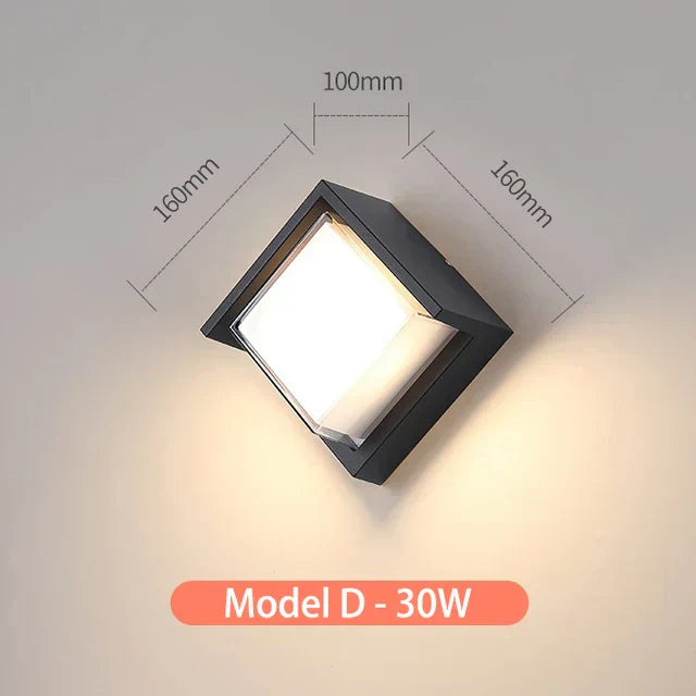Aplique de Pared Exterior LumiGlo® – Diseño Moderno e Impermeable IP65