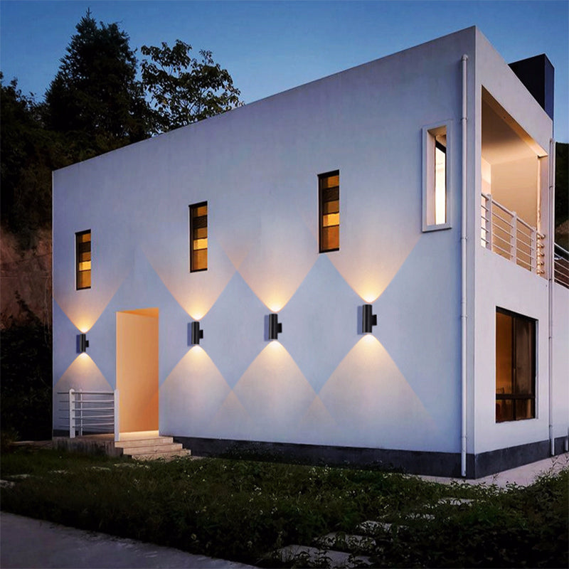 Aplique de Pared Exterior LuxaLoom® – Doble Iluminación LED Moderna e Impermeable