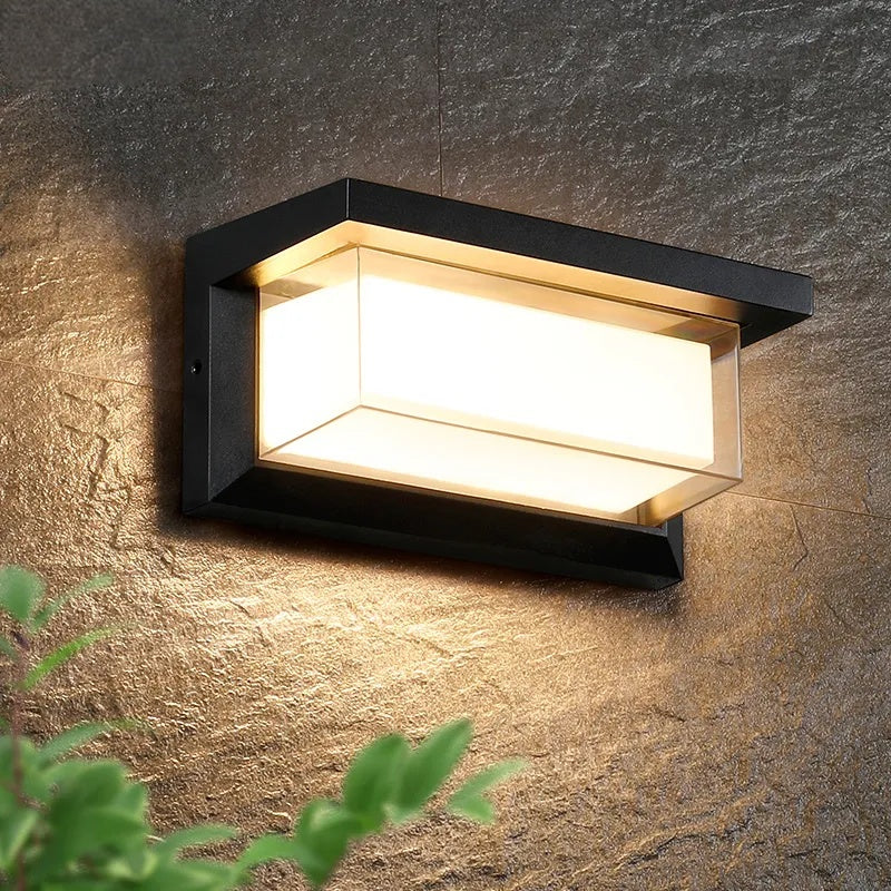 Aplique de Pared Exterior LumiGlo® – Diseño Moderno e Impermeable IP65