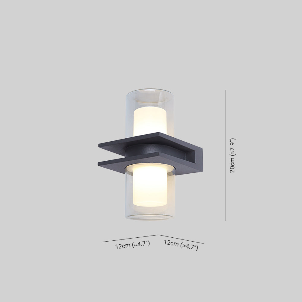 Aplique de Pared Exterior LED de Doble Haz – Diseño Moderno e Impermeable