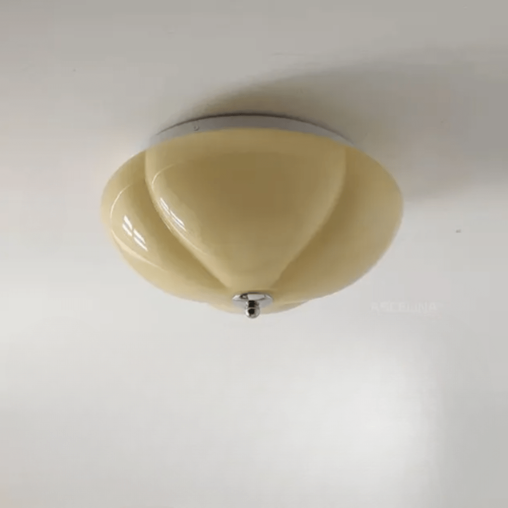 PumpkinGlow - Lámpara de Techo LED Retro Diseño Calabaza