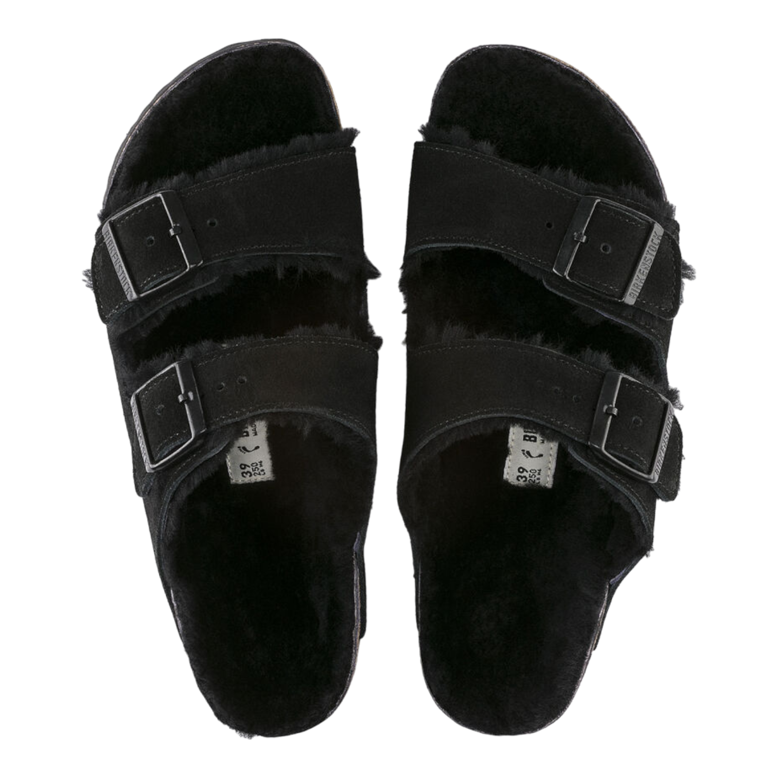 Birkenstock Arizona Forro de Piel Negro Unisex