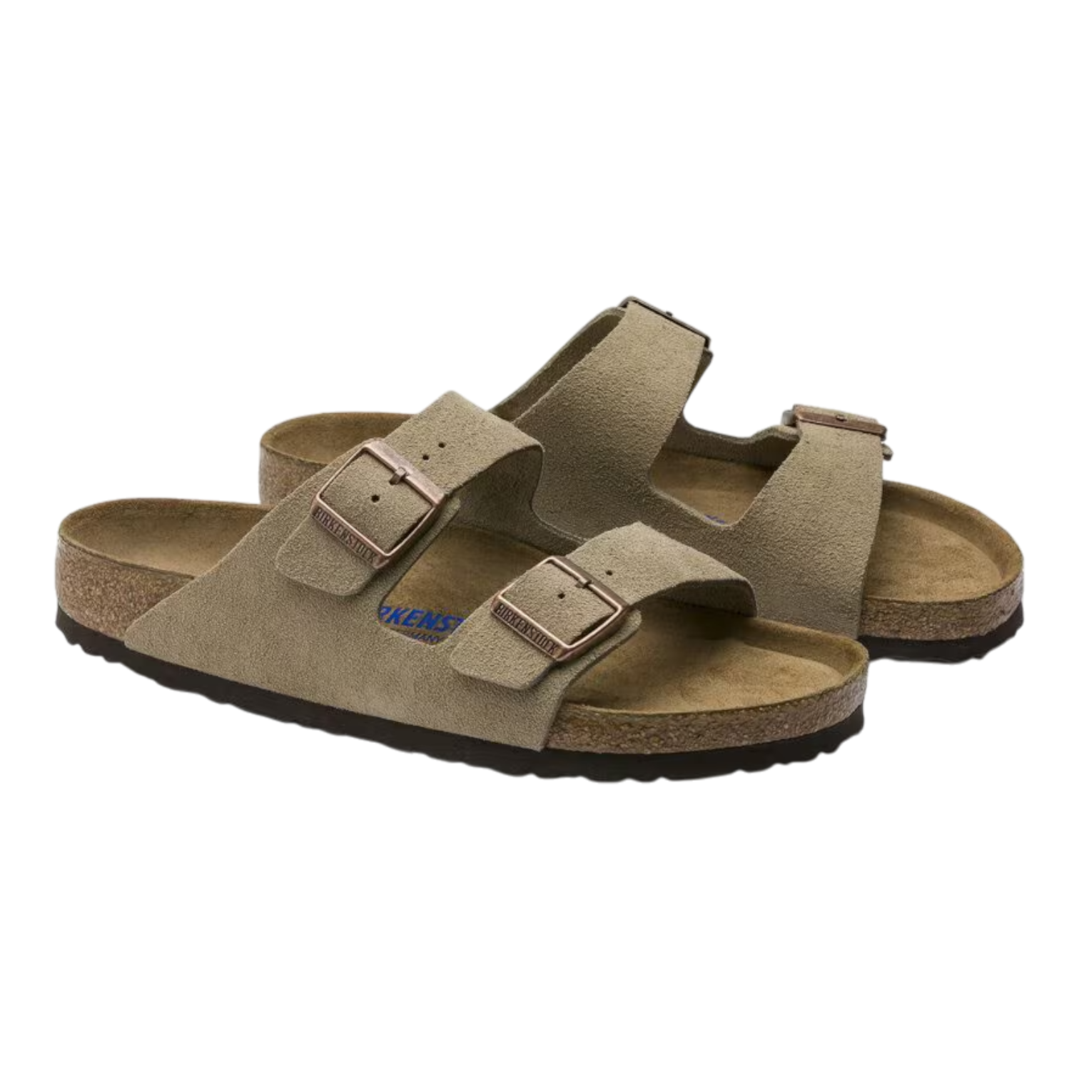Sandalias Birkenstock Arizona de Ante Taupe con Plantilla Suave