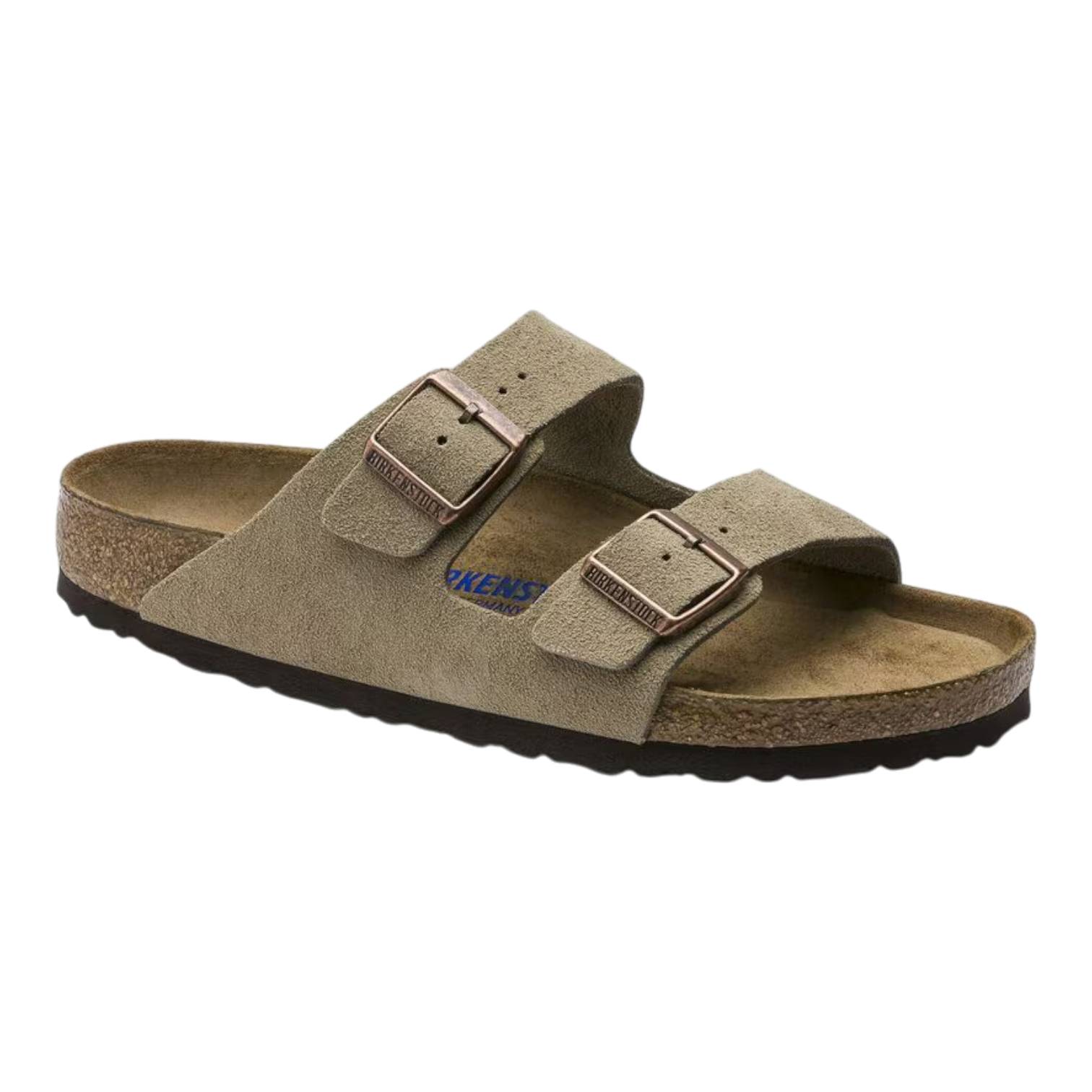 Sandalias Birkenstock Arizona de Ante Taupe con Plantilla Suave