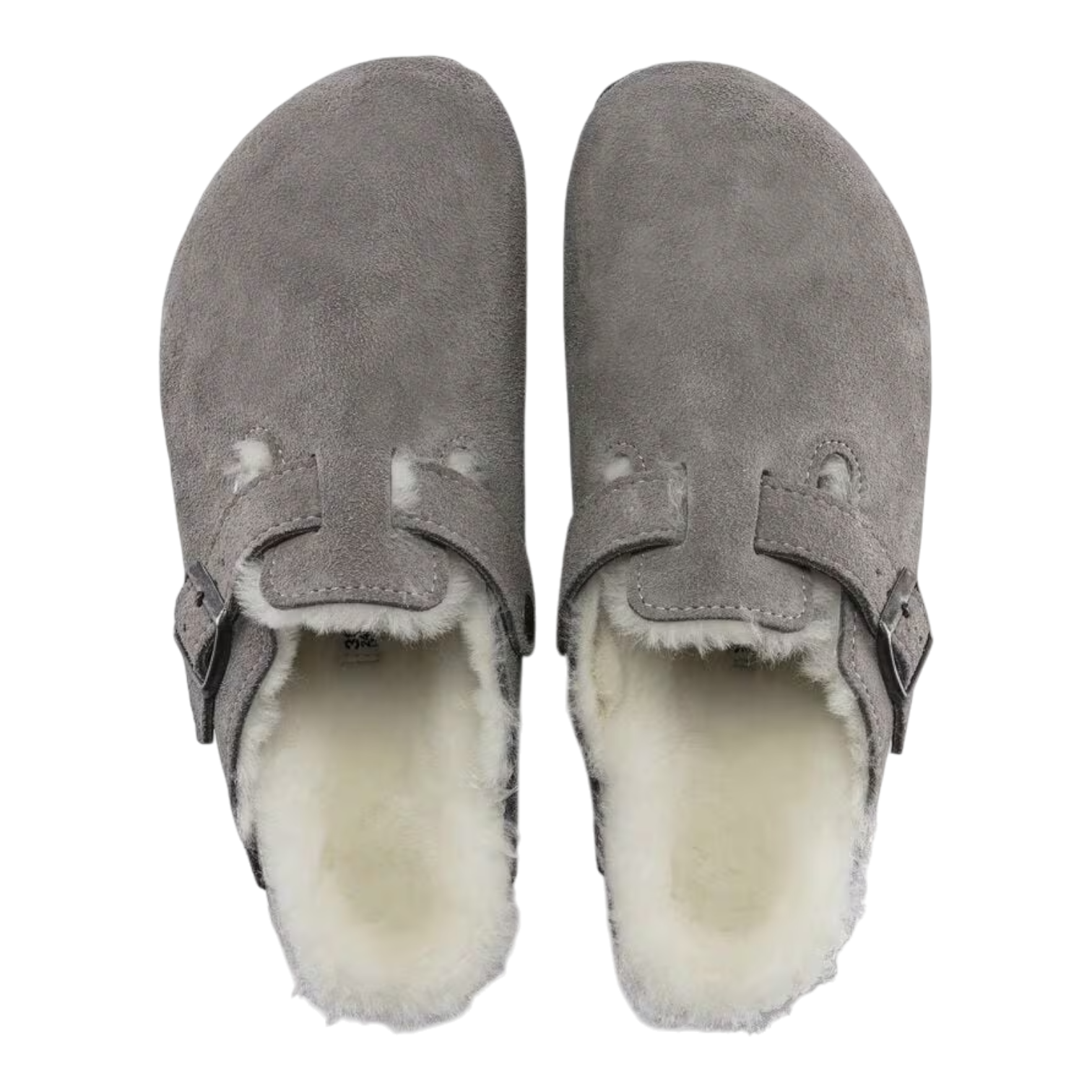 Zuecos Birkenstock Boston de Ante con Forro de Piel | Unisex