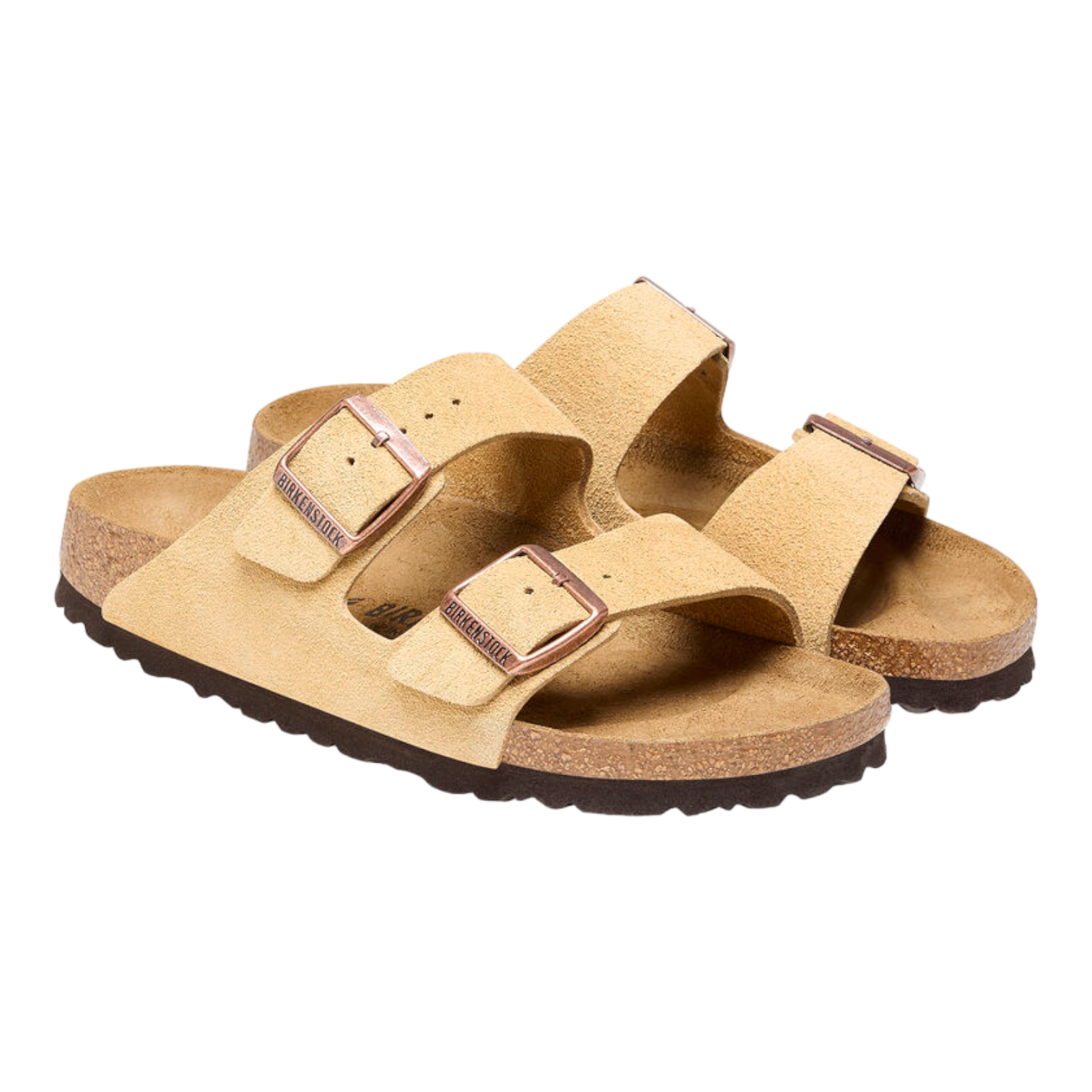 Sandalias Birkenstock Arizona Suede Latte Cream Unisex