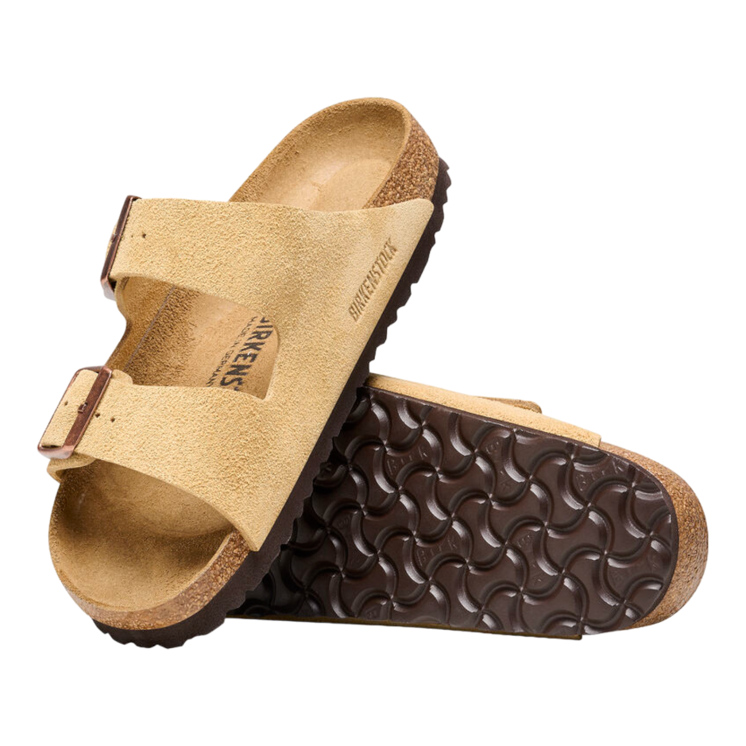 Sandalias Birkenstock Arizona Suede Latte Cream Unisex