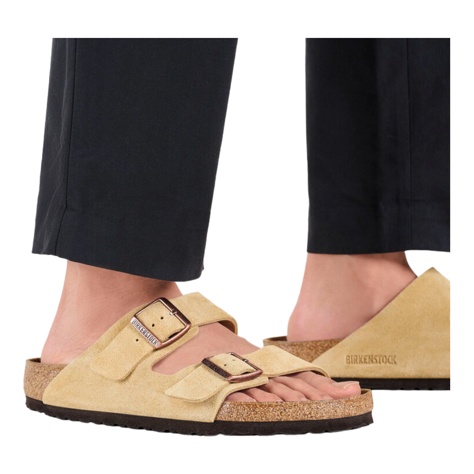 Sandalias Birkenstock Arizona Suede Latte Cream Unisex