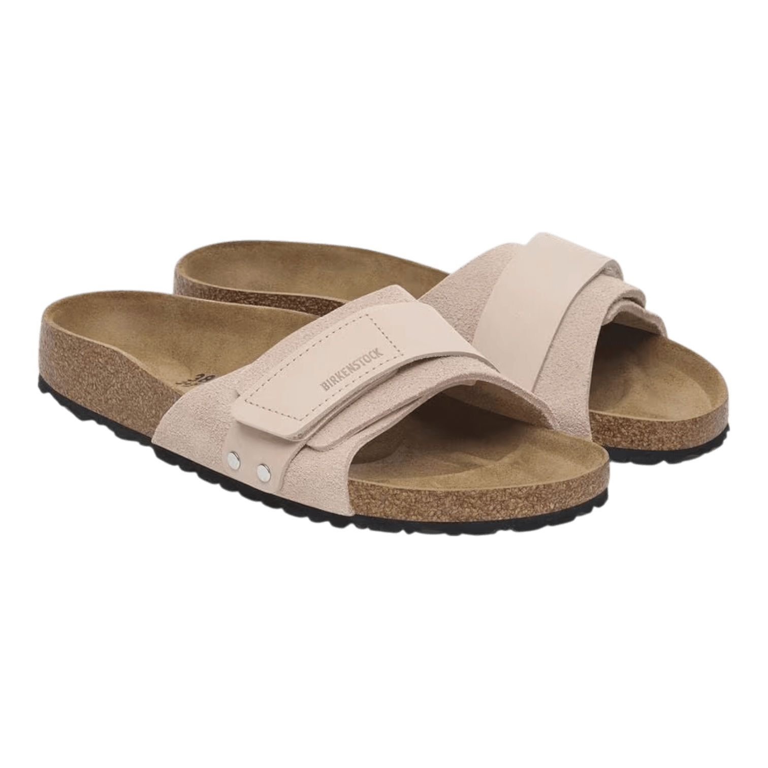 Sandalias Birkenstock de Ante Rosa Claro Mujer