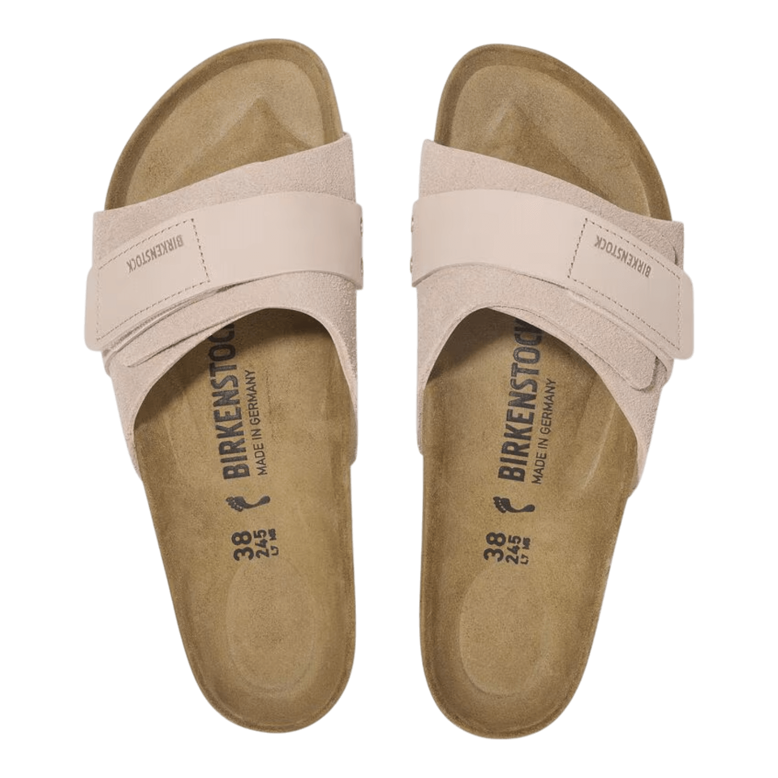 Sandalias Birkenstock de Ante Rosa Claro Mujer