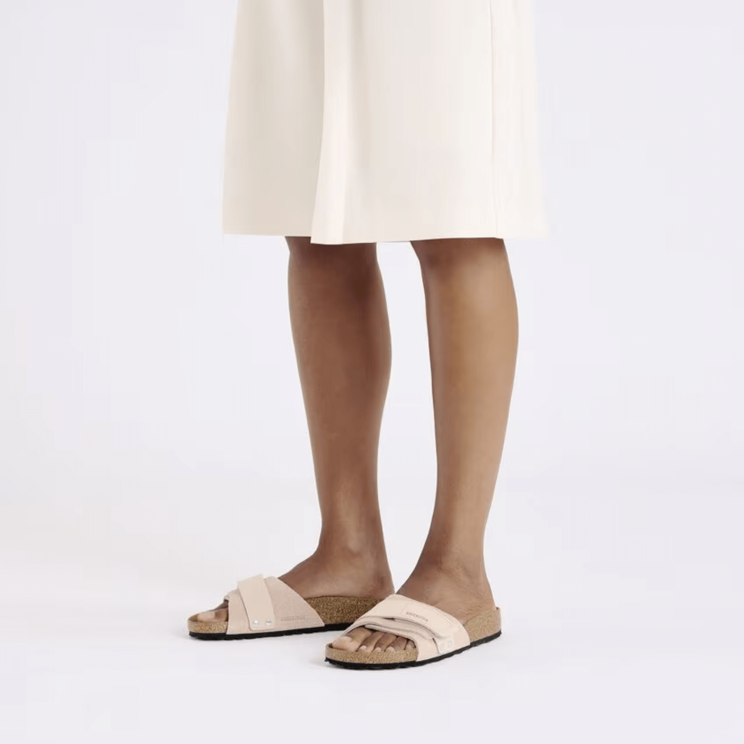 Sandalias Birkenstock de Ante Rosa Claro Mujer