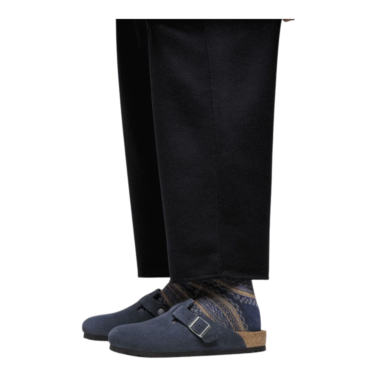 Birkenstock Boston Soft Azul Marino Zuecos Unisex