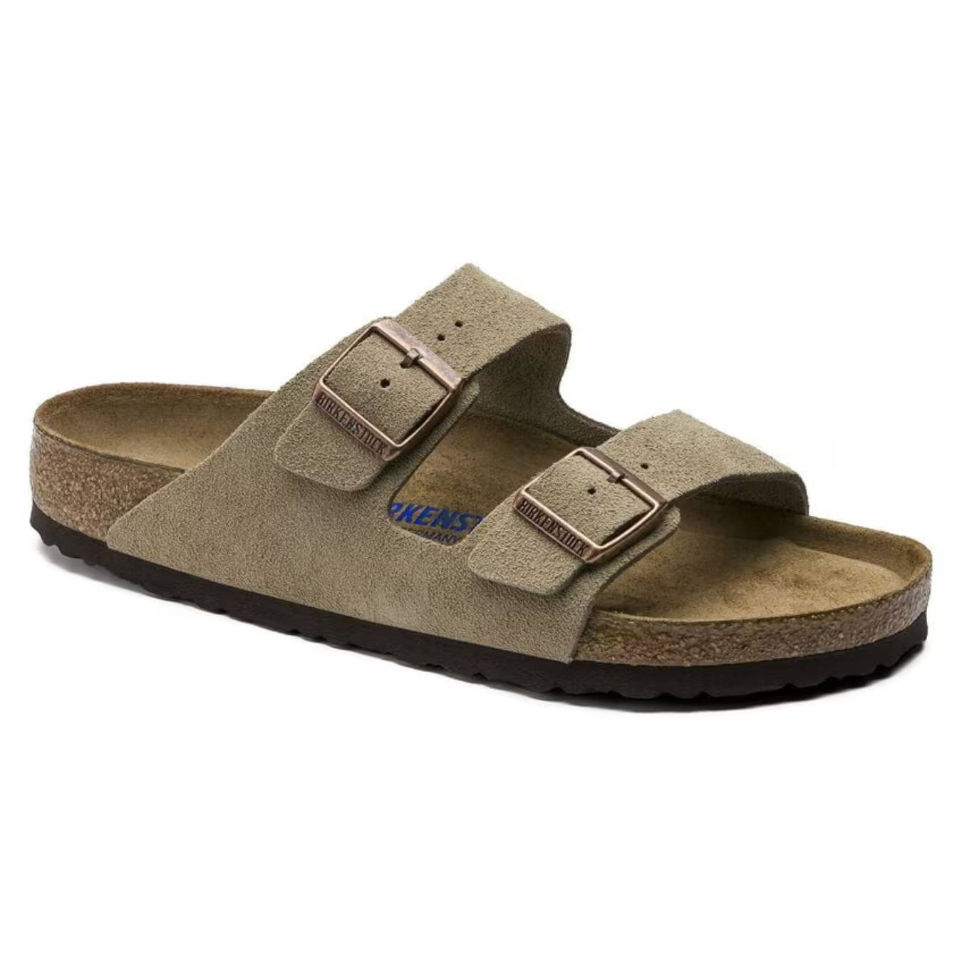 Sandalias de cuero cómodas con hebillas ajustables, Diseño ergonómico para verano, Suela EVA ligera y anatómica, Dos tiras transpirables, Material de ante y gamuza, Perfectas para días calurosos, Ajuste óptimo en el pie, Complemento moderno para el verano, Ideal para caminar, Estilo casual y versátil.