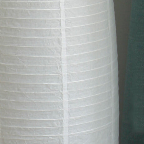 Lámpara de pie nórdica de papel de arroz – Estilo columna japonesa con 2 luces