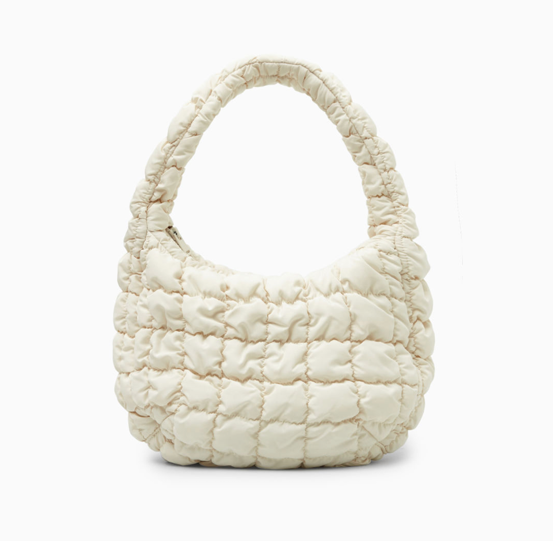 Bolso elegante y versátil, bolso de hombro acolchado para mujer, bolso bandolera texturizado, bolso lujoso y minimalista, bolso con correa ajustable, bolso trapuntado chic, bolso con espacio interior amplio, bolso de diario práctico y a la moda, bolso con diseño minimalista y moderno, bolso acolchado accesible y de moda.