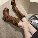 Botas Negras Mujer | Botas Con Hebillas | Botas Cómodas Mujer