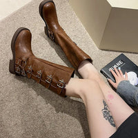 Botas Negras Mujer | Botas Con Hebillas | Botas Cómodas Mujer