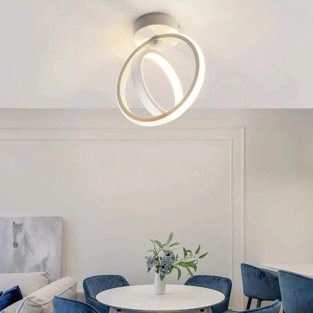 TwistAura™ - Lámpara de Techo LED Enredada Giratoria