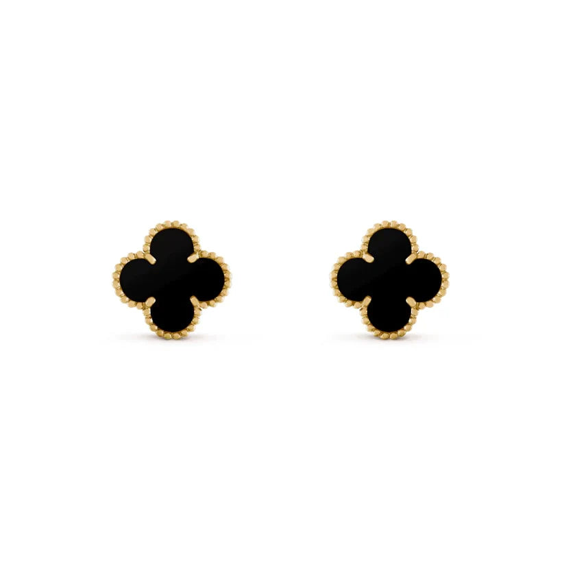 aretes trébol, aretes trébol de cuatro hojas, aretes clover, pendientes trébol, pendientes de moda, aretes dorados, aretes elegantes, aretes minimalistas, aretes modernos, aretes unisex, aretes de lujo, joyería clover,, 