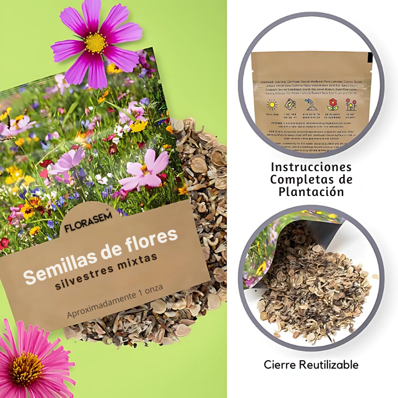 florasem3_Paquete de Semillas de Flores Silvestres Variadas