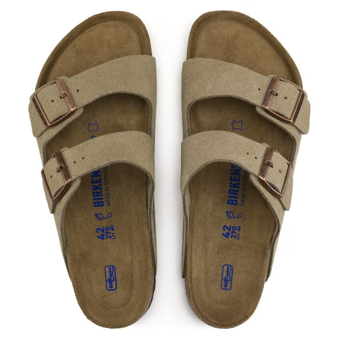 Sandalias Birkenstock de Ante Taupe Unisex
